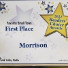 Morrison Earns “Favorite Small Town” Designation